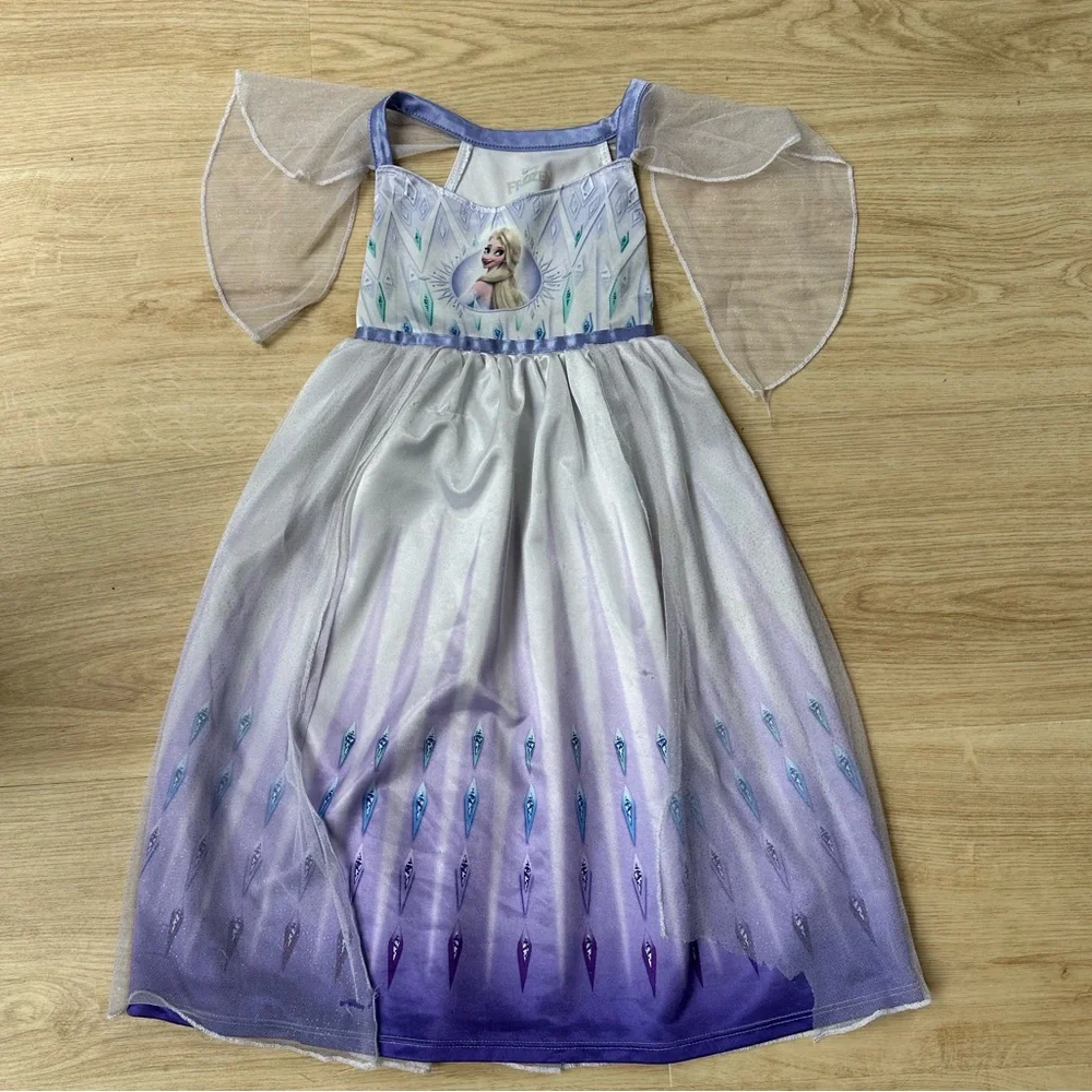 Frozen II Elsa Dress Or Nightgown With Free Surprise Gift ~ Little Girl 4